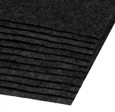 1 Bastelfilz Bogen DIN A4, ca. 2mm, 300g/m² feste Qualität grau meliert