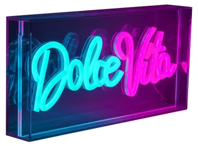 Obrázek produktu pro Dekorativní světlo Neonový nápis Party osvětlení Osvětlený nápis DOLCE VITA LED 5319251