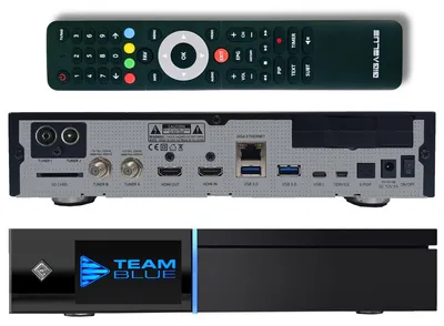 Produktbild von GigaBlue UHD Quad 4K Pro 2xDVB-S2 FBC + 1xDVB-C/T2 v2 Dual Tuner Linux E2 WiFi PVR-Ready Receiver