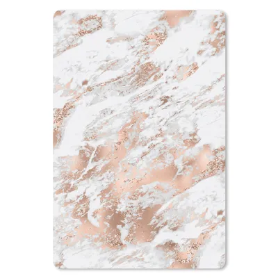 Produktbild von MuchoWow® Mauspad Mousepad Marmor - Gold - Weiß 40x60 cm - Mousepads - Maus Mat - Pad - Mausunterlage - Schreibtisch Accesoire