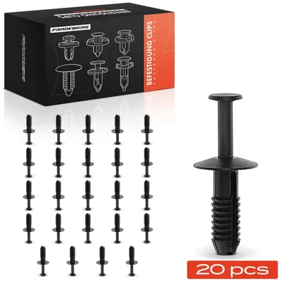 Immagine prodotto di Clip per il fissaggio dei paraurti, confezione da 20 pezzi - Clip in plastica - Compatibili con BMW E30, E34, E36, E38, E39, E46, E60, E53 - Sostituzione per i codici 22401 51111964186