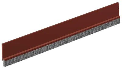 Zugluftstopper 100 cm, selbstklebend, für Türen, braun