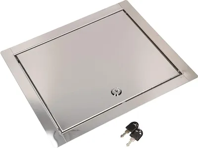 Produktbild von KOTARBAU® Revisionsklappe Größe 25x30cm mit Schlüssel Edelstahl Silber für Revisionsschächte