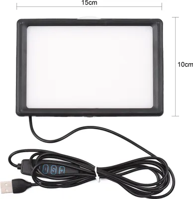 Zdjęcie produktu dla 2 opakowania zestawu lamp wideo LED 15 W, fotografia biurkowa, wypełnienie, dwukolorowa temperatura, regulowana jasność, CRI95, zasilacz USB z wysuwanym statywem, filtry kolorów do nagrywania vlogów, konferencji, transmisji na żywo, makijażu, selfie