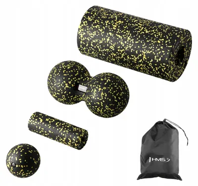 Produktbild von HMS FSBM04 Faszienrollen Set Massageball 4-teilig EPP