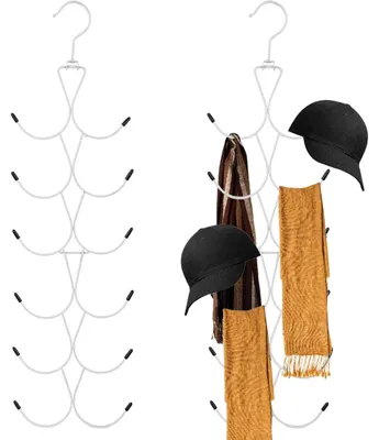 Imagen del producto de Juego de 12 ganchos para colgar, que ahorra espacio, ideal para bufandas, corbatas y cinturones