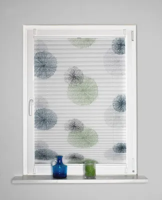 Produktbild von Plissee Rawlins in Blau-Grün, 130 x 40 cm