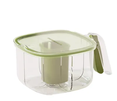 Image de Boîte transparente pour herbes aromatiques avec couvercle et 4 compartiments
