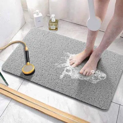 Produktbild von Unyqoos® rutschfeste Duschmatte mit Luffa-Design für sicheres und komfortables Duschen