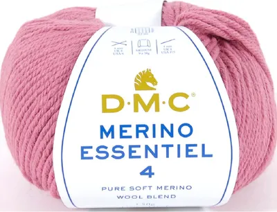 Image de DMC Merino Essentiel-4 – fil Aran haut de gamme composé à 50 % de Laine et à 50 % d'acrylique, 8149, (couleur 857)