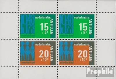 Produktbild von Briefmarken Niederländische Antillen 1973 Mi Block3 (kompl.Ausg.) postfrisch Jugendwohlfahrt