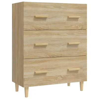 Image de vidaXL vidaXL - Buffet - 70x34x90 - cm - fait main - bois - sonoma - couleur chêne