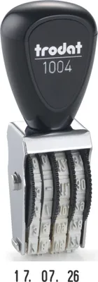 Produktbild von trodat Datumstempel 1004 Abdruckgröße: 3 x 12 mm