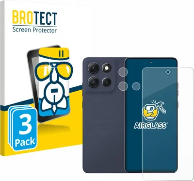 Produktbild von 3x BROTECT Schutzglas für Motorola Moto G86 Power (Display+Kamera) Schutzfolie Panzer Folie Glas Display Schutz klar