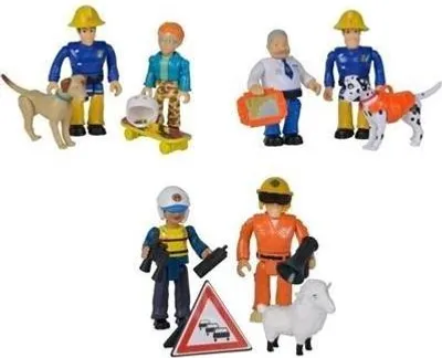 Immagine prodotto di Statuetta Fireman Sam 3 pezzi mix