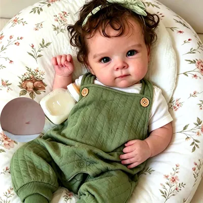 Imagen del producto de Muñeca reborn, de vinilo lavable, 45 cm, para niños