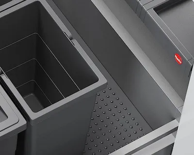 Produktbild von Hailo Allegro System 3x Abfall Mülleimer Küche Einbau 60cm Schublade