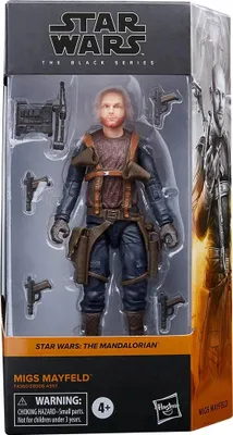 Immagine prodotto di Star Wars: I Mandaloriani Serie Nera, figura d'azione Migs Mayfeld 15 cm
