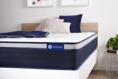 Image de Matelas Actilatex max 120x190cm, latex et mousse à mémoire de forme, degré de fermeté 4, hauteur :26 cm, 7 zones de confort