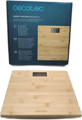 Produktbild von Cecotec Surface Precision 9300 Healthy, Elektronische Personenwaage, 180 kg, 100 g, Bambus, Quadratisch, Bambus