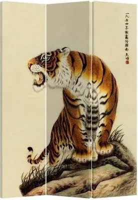 Immagine prodotto di Divisorio per la stanza di Asianliving Divisorio per la stanza di parete spagnola Divisorio per la stanza divisorio per la privacy Schermo giapponese orientale cinese L120xH180cm Tela stampata su due lati Asiatico