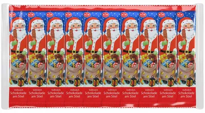 Produktbild von Lolly Choc Company Weihnachtsmänner am Stiel 10x15g