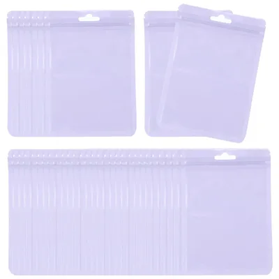 Schmuck-Antioxidationsbeutel, 100 Stück, PVC, 10x15,5 cm, Lila