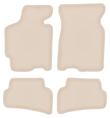 Produktbild von DURBAN Beige Velours-Fußmatten-Set für Mazda Xedos 6 Limousine (1992-1999)