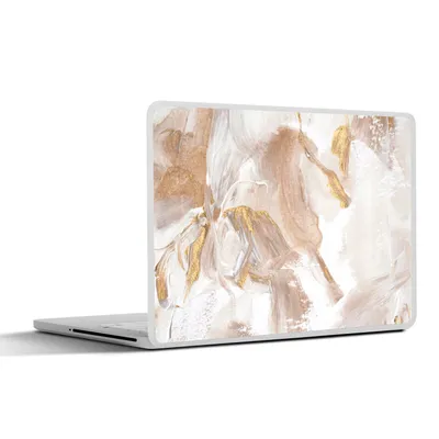 Produktbild von MuchoWow® Laptop Aufkleber Sticker Cover Farbe - Gold - Chic 36.5x27.5 cm - Laptop-Sticker