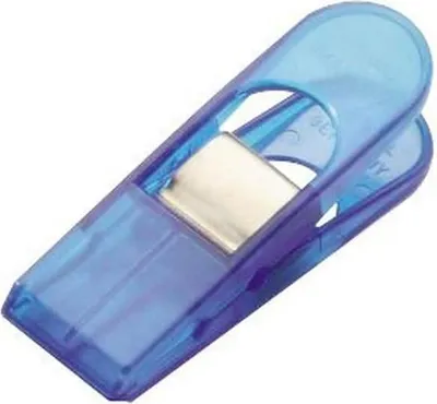 Produktbild von Briefklemmer Multi Clip Big Peg 33x120mm VE=100 Stück kristallblau