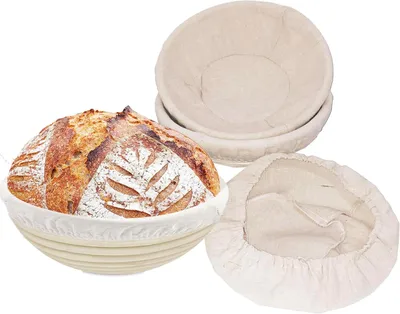 Obrázok produktu pre Ošatka na chlieb 25,5 cm, 3 ks, prírodný trstina, na chlieb