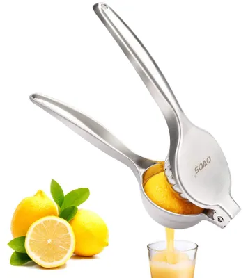 Citruspresse aus Edelstahl 18/8, Ø 7 cm, spülmaschinenfest