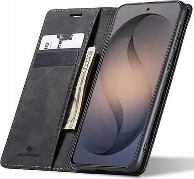 Zdjęcie produktu dla Etui z klapką SPACECASE Wallet do Galaxy S26+ Czarny