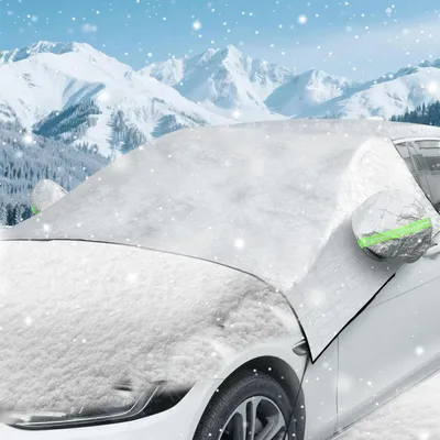 Produktbild von Frostschutzdecke Auto 240x148 cm - Winter Windschutzscheibenabdeckung - Auto Schneedecke gegen Eis & Frost - Auch als Sonnenschutz - Für Pkw,SUV & Lkw