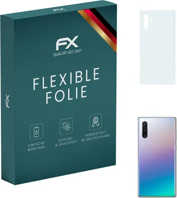 Produktbild von atFoliX 4061187637805, Samsung, Galaxy Note 10+ back cover, Kratzresistent, Transparent, 3 Stück(e)