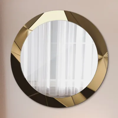 Produktbild von Spiegel - Mirror zum Wandspiegel Schlafzimmer – Schminkspiegel- Modern abstrakt- Ø70cm