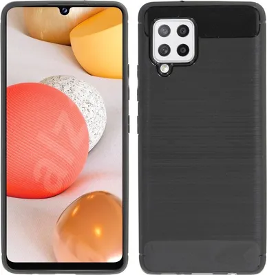 Image de Housse silicone Bumper Carbon pour SAMSUNG GALAXY A42 5G Case TPU Soft Handyhülle Cover Housse de protection noire