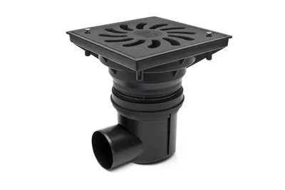 Produktbild von Chuděj KVB75/250X-P+z - 335 Xz - seitlicher Straßenablauf D75 / 250 NEPTUNE - Kunststoffrost Typ B (mit Sicherungsschrauben)