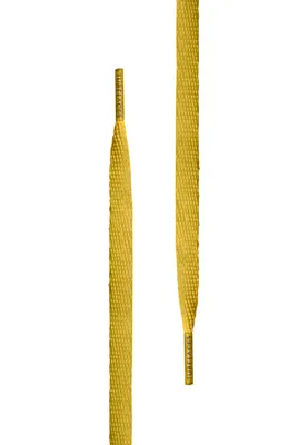 Produktbild von Tubelaces Schnürsenkel White Flat Mustard-90cm