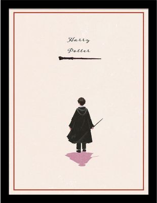 Harry Potter - Gerahmtes Poster "Looking Forward Harry Alone" PM10772 (45 cm x 35 cm) (Bunt)