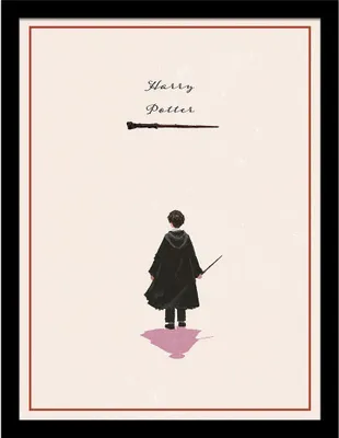Obrázok produktu pre Harry Potter - zarámovaný plagát "Tešíme sa na Harryho samotného" PM10772 (45 cm x 35 cm) (farebný)