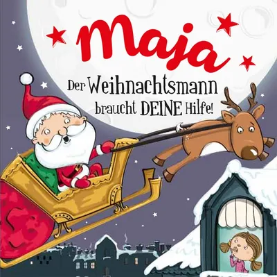 Produktbild von Namens-Weihnachtsbuch - Deine persönliche Weihnachtsgeschichte mit Namen Maja