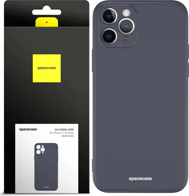 Immagine prodotto di Custodia in silicone SPACECASE Custodia in silicone per iPhone 11 Pro Max Nero