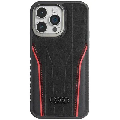 Immagine prodotto di Audi Genuine Leather Magsafe Iphone 14 Pro Max 6.7 Nero/Rosso/Nero-Rosso Custodia rigida Au-Tpupcmip14Pm-R8/D3-Rd