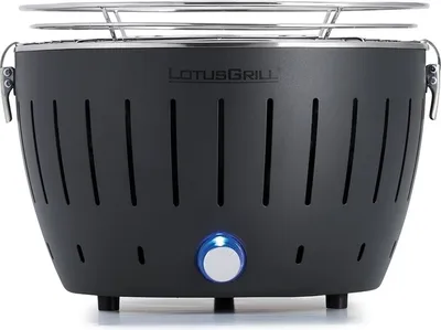 Produktbild von LotusGrill S Small Kompakt Starter-Set Anthrazitgrau Holzkohlegrill 5 teilig