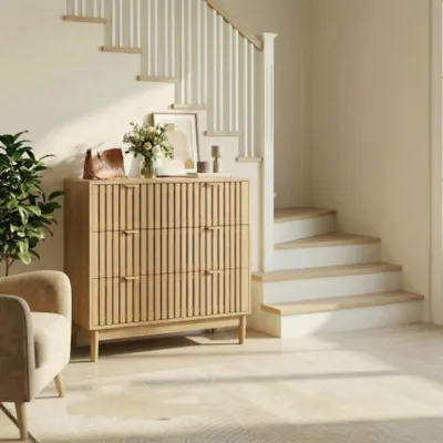 Produktbild von Kommode mit Schubladen, Sideboard Schminktisch-Aufbewahrungsschrank, Holzschrank,für Wohnzimmer, Schlafzimmer