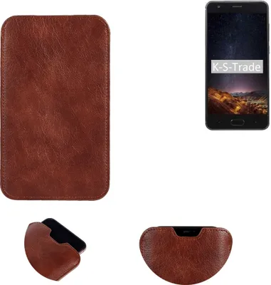 Produktbild von K-S-Trade Schutzhülle Handyhülle kompatibel mit Doogee X20L Handytasche Kunstleder Sleeve in braun