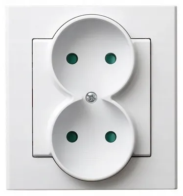Produktbild von Ospel GP-2RP/00, Weiß, IP20, 16 A, 84 mm, 45 mm, 90 mm