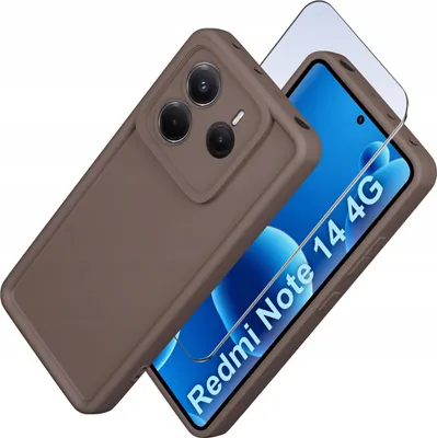 Zdjęcie produktu dla Etui do Xiaomi Redmi Note 14 4G silikonowe MATOWE + Szkło 9H