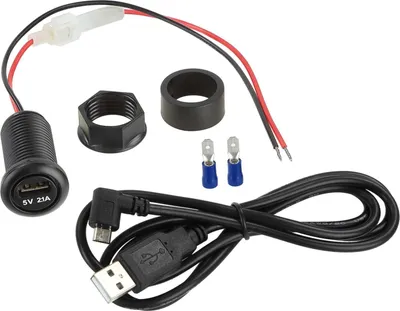 Produktbild von Einbau USB Ladegerät 12V für KFZ LKW Wohnmobil Schwarz Modell 240000-01-02-1
